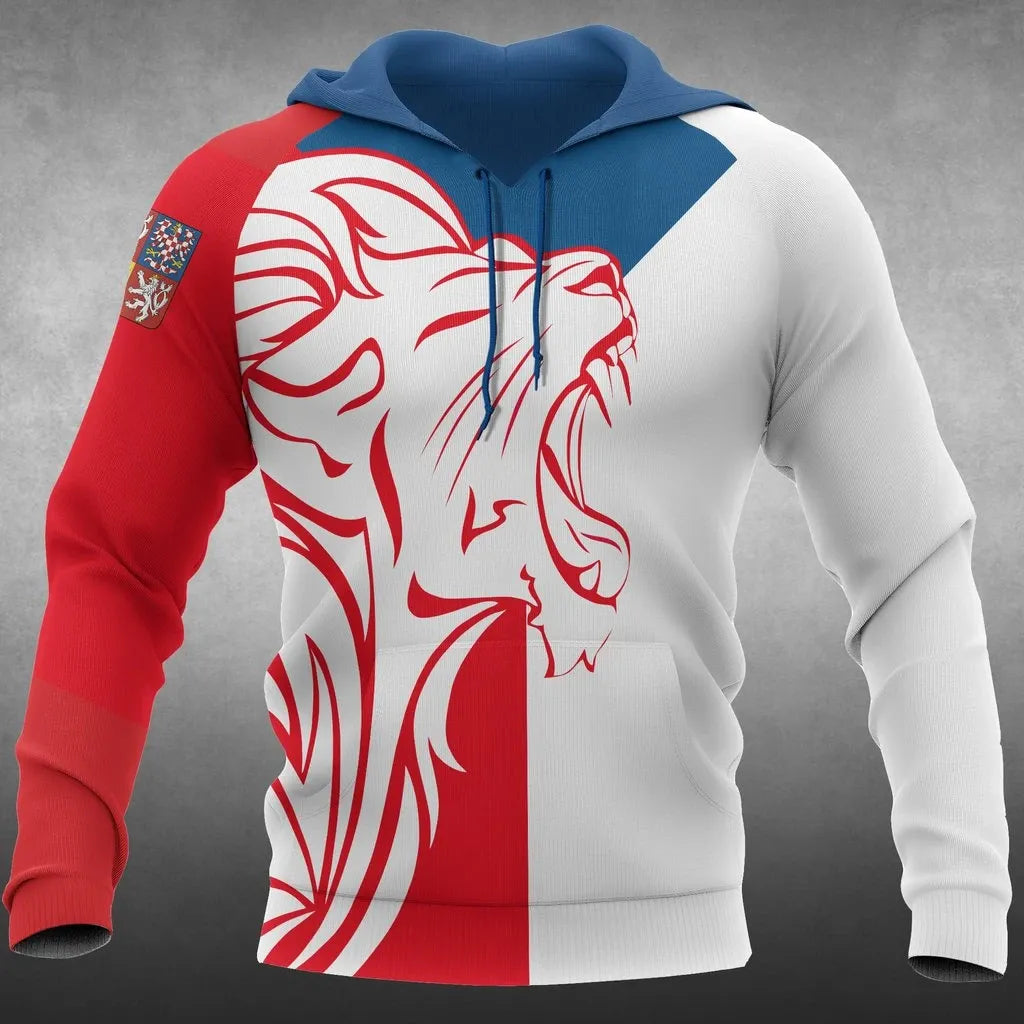The Czech Republic Lion Hoodies RLT13