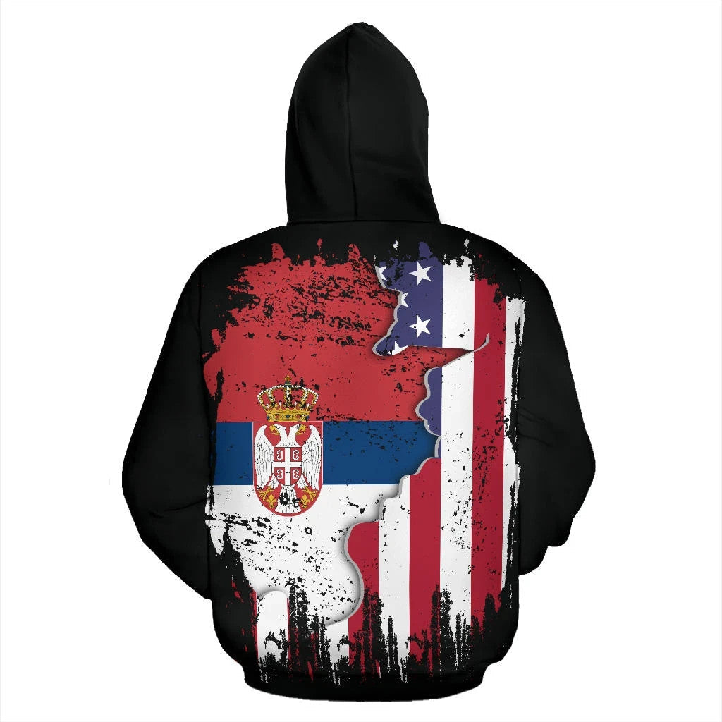 American Grown Serbia Root Dna Hoodie RLT7
