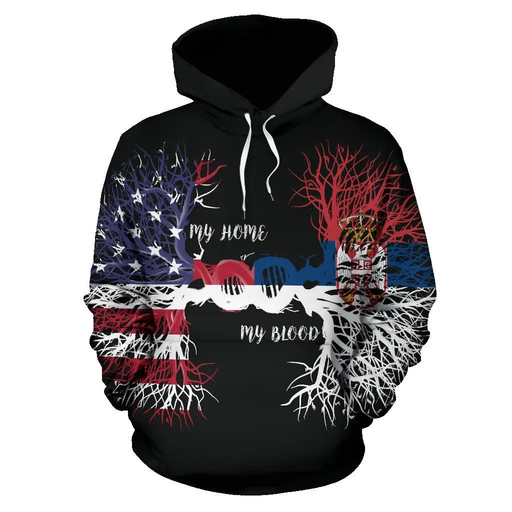 American Grown Serbia Root Dna Hoodie RLT7
