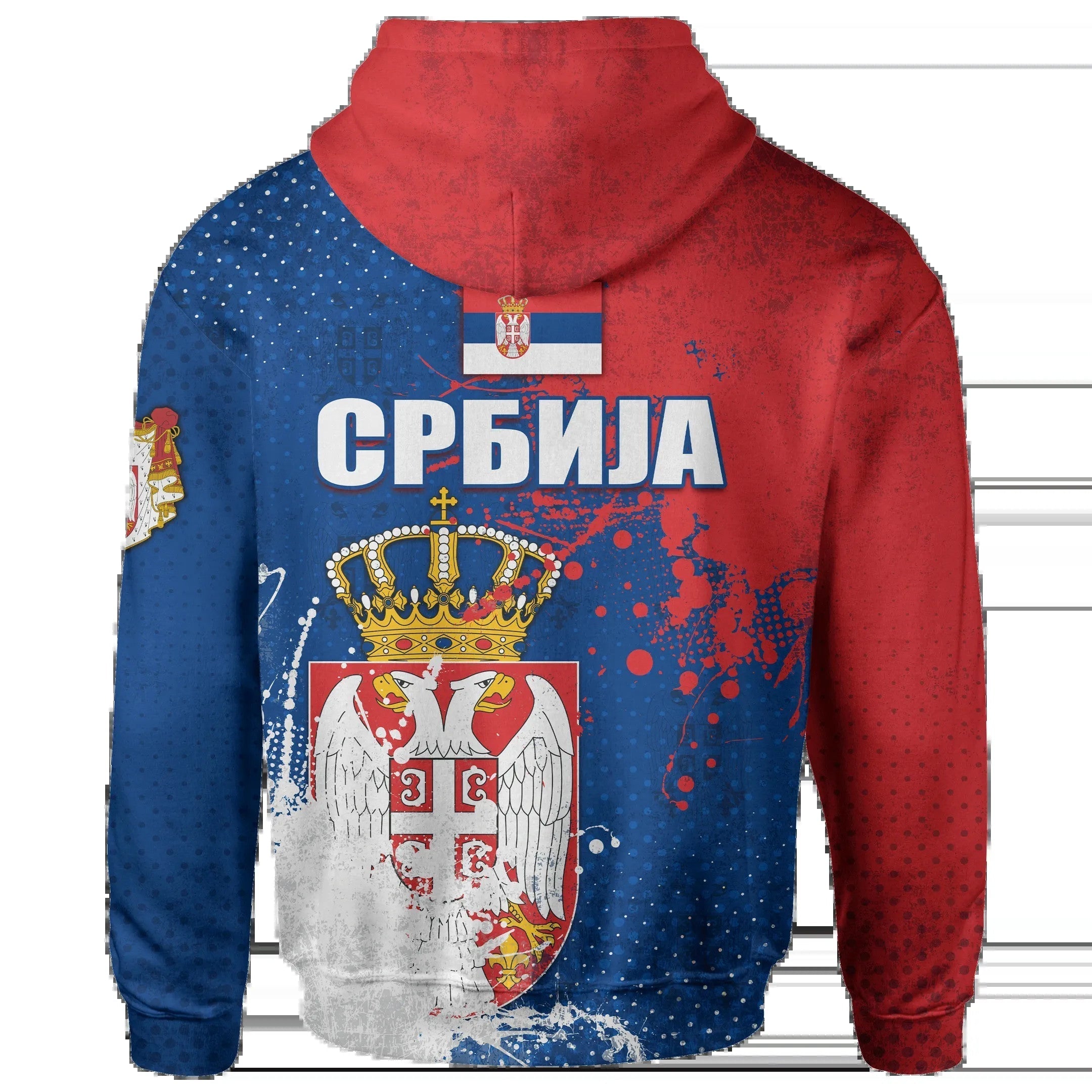 Serbia Hoodie The Great Serbia Serbian Language RLT7