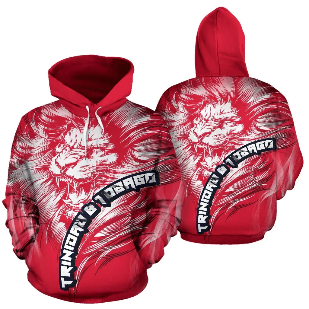 Trinidad and Tobago Lion Red Hoodie RLT6