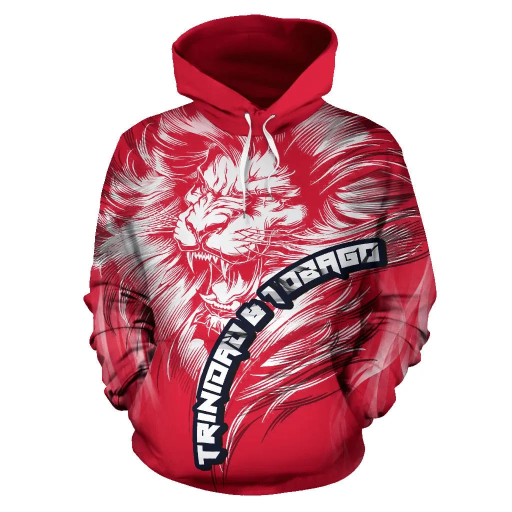 Trinidad and Tobago Lion Red Hoodie RLT6