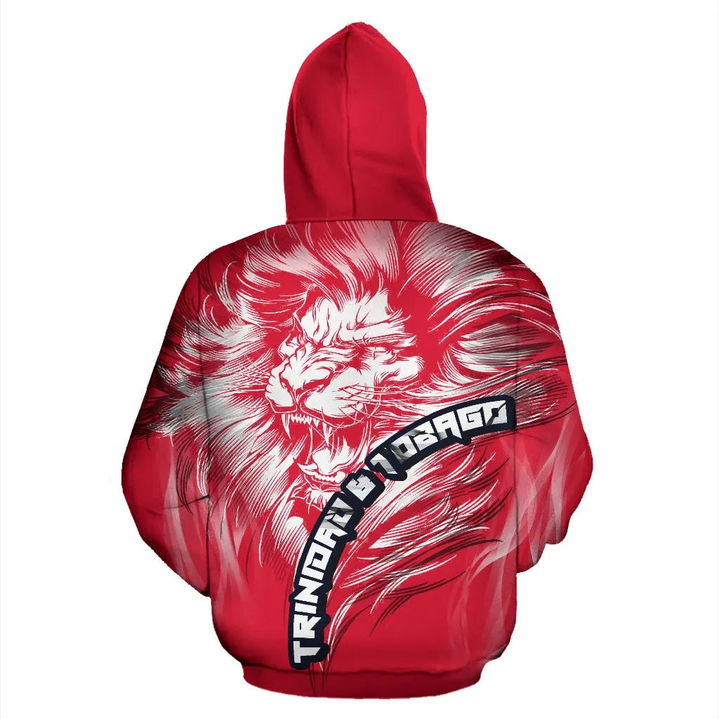 Trinidad and Tobago Lion Red Hoodie RLT6