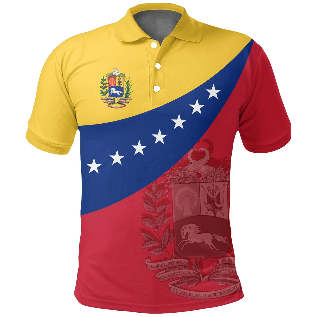 Venezuela Polo Shirt Flag Independence Day RLT7