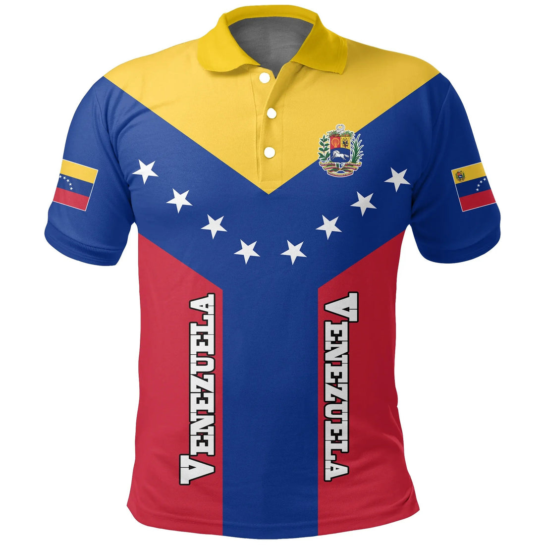 Venezuela Polo Shirt Rising Flag RLT7