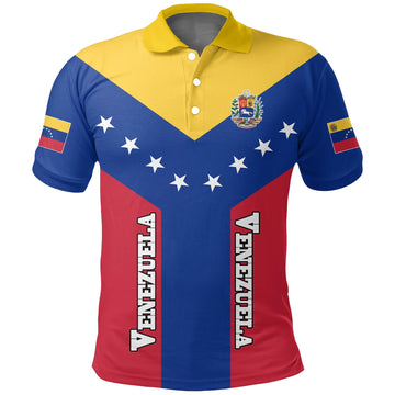 Venezuela Polo Shirt Rising Flag RLT7