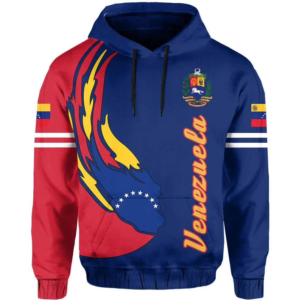 Venezuela Flag Zipper Hoodie Pride Version RLT7