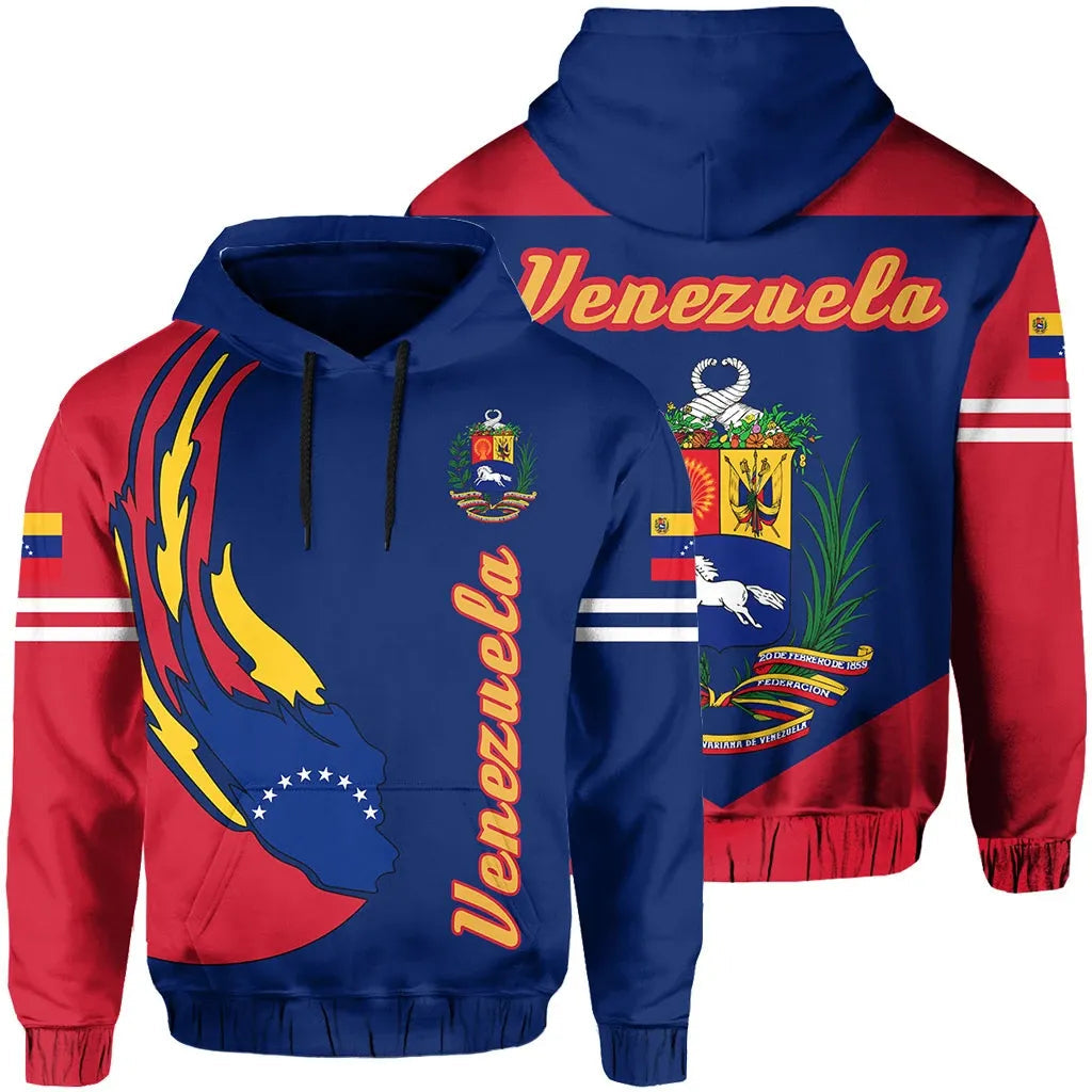 Venezuela Flag Zipper Hoodie Pride Version RLT7
