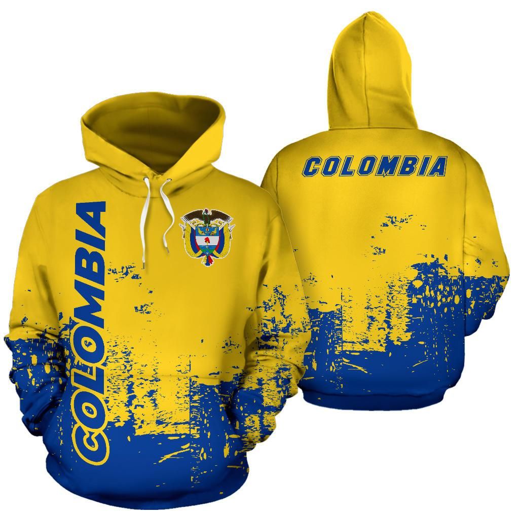 Colombia All Over Hoodie Smudge Style RLT7