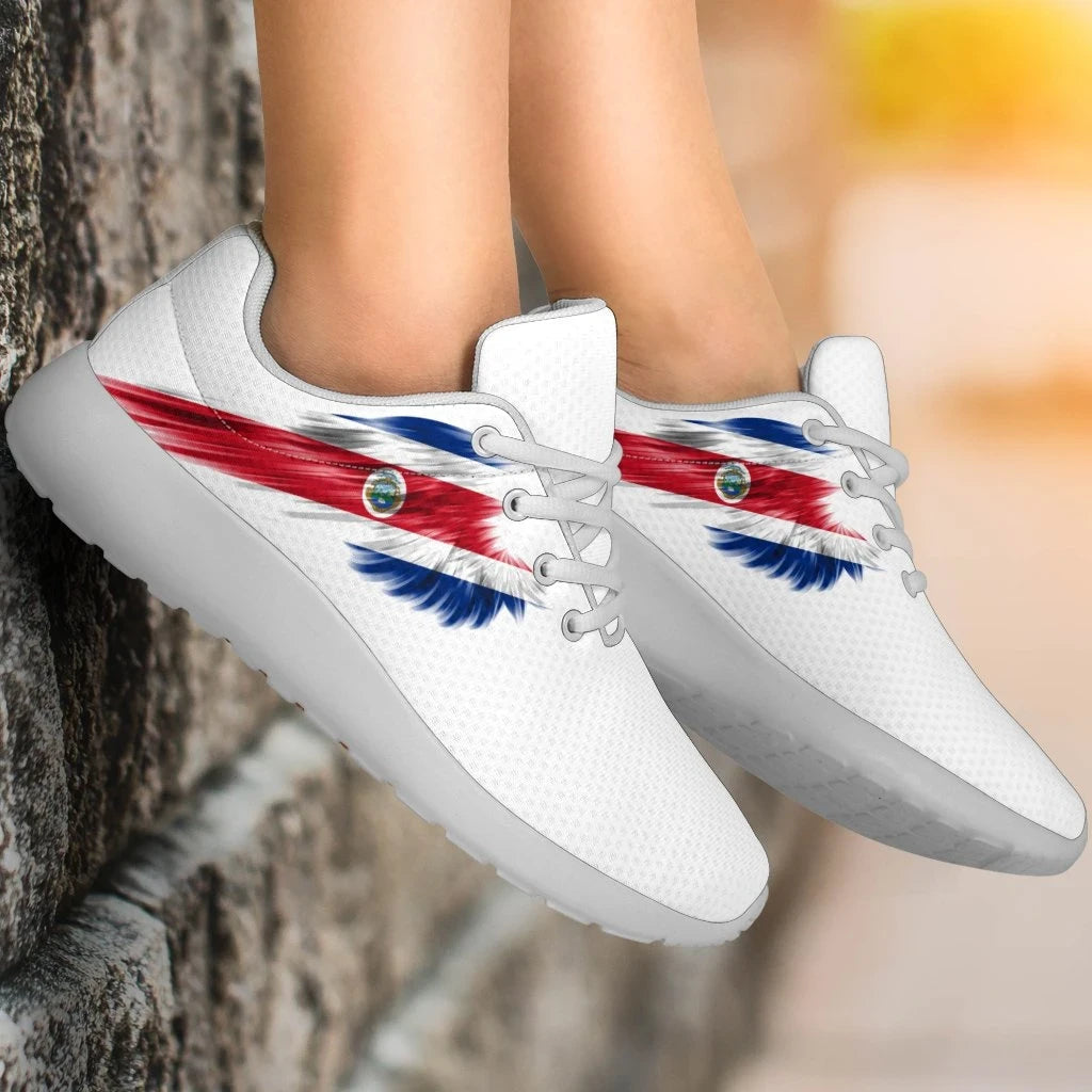 Costa Rica Sneakers Wings Flag (Women's/Men's) RLT13