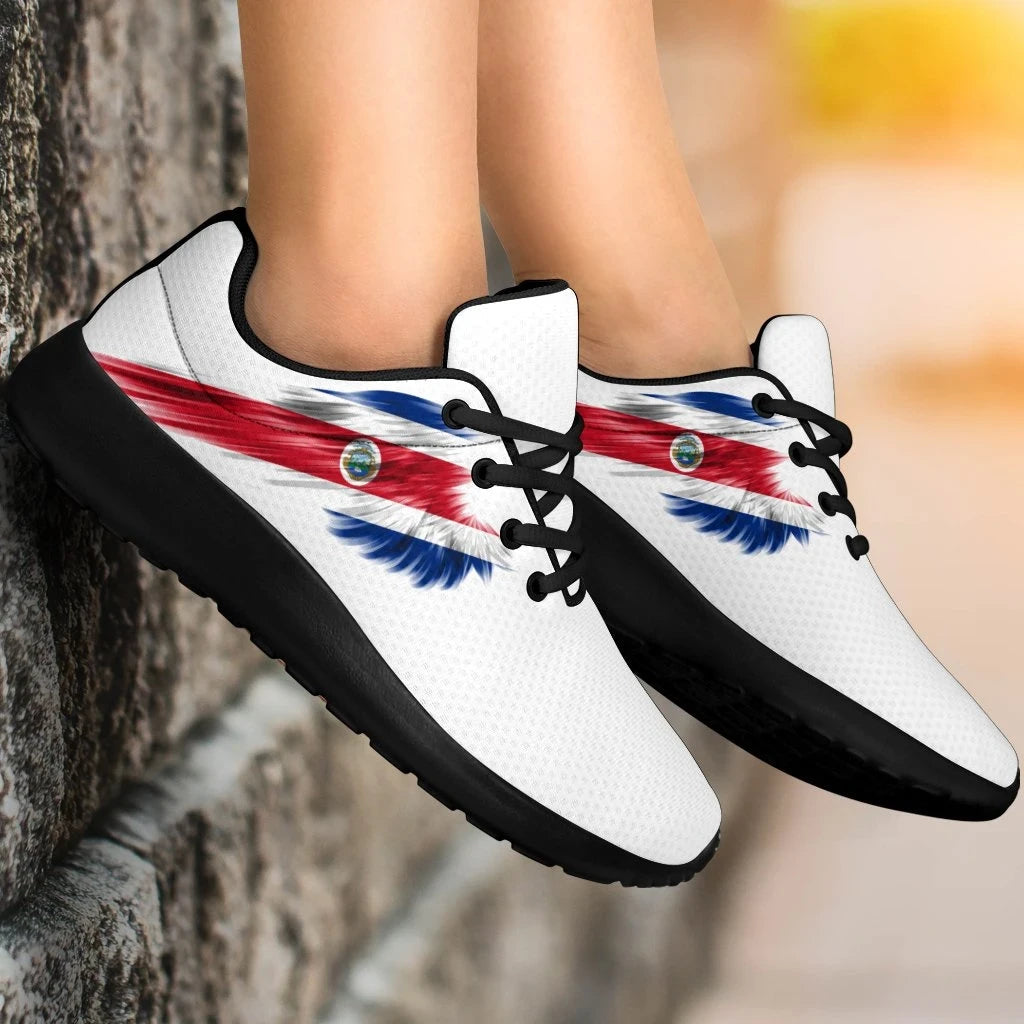 Costa Rica Sneakers Wings Flag (Women's/Men's) RLT13
