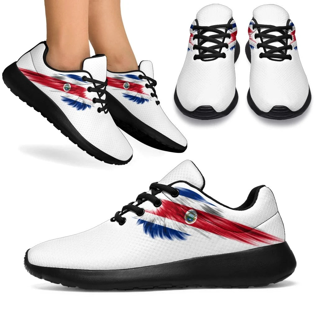 Costa Rica Sneakers Wings Flag (Women's/Men's) RLT13