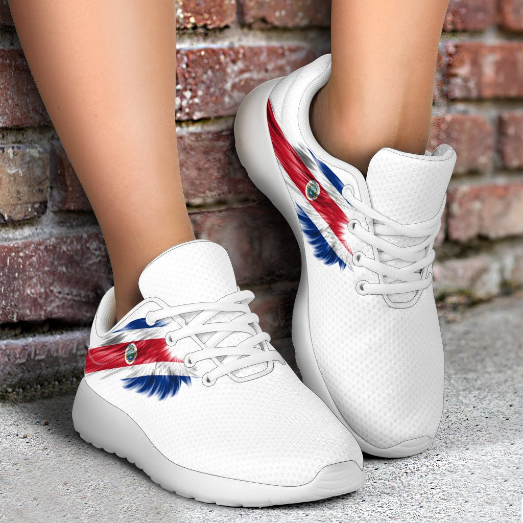 Costa Rica Sneakers Wings Flag (Women's/Men's) RLT13