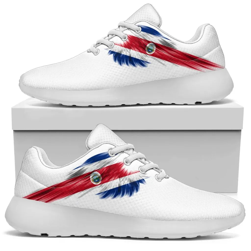 Costa Rica Sneakers Wings Flag (Women's/Men's) RLT13