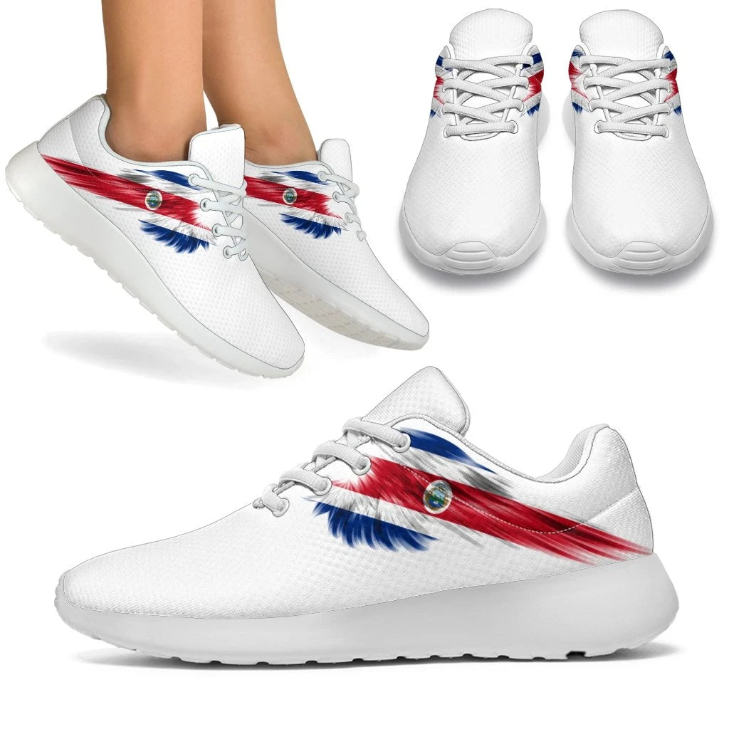 Costa Rica Sneakers Wings Flag (Women's/Men's) RLT13