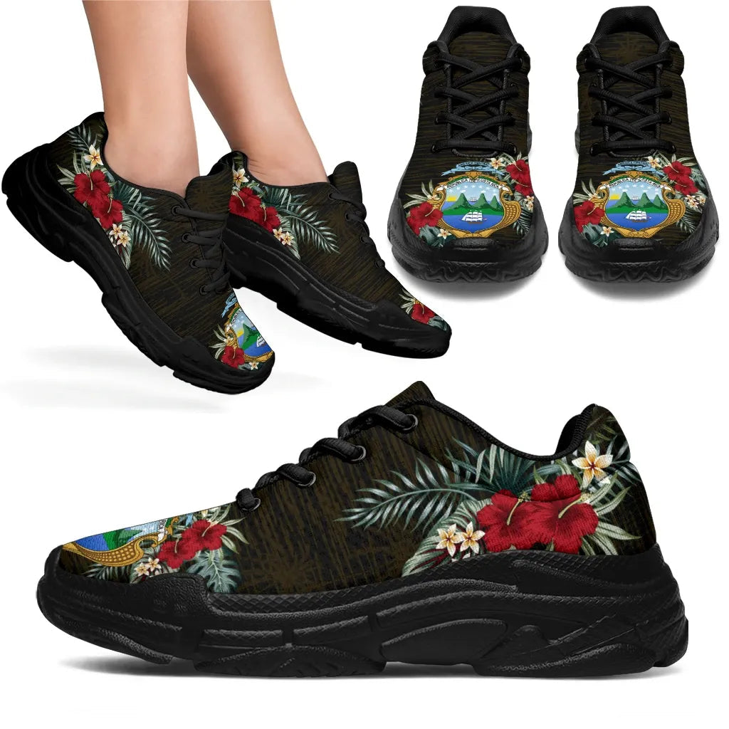 Costa Rica Hibiscus (Men/Women) Chunky Sneakers RLT13