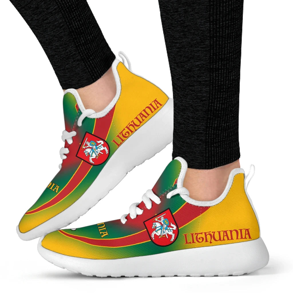 Lithuania Flag mesh_knit_Sneakers01 RLT6