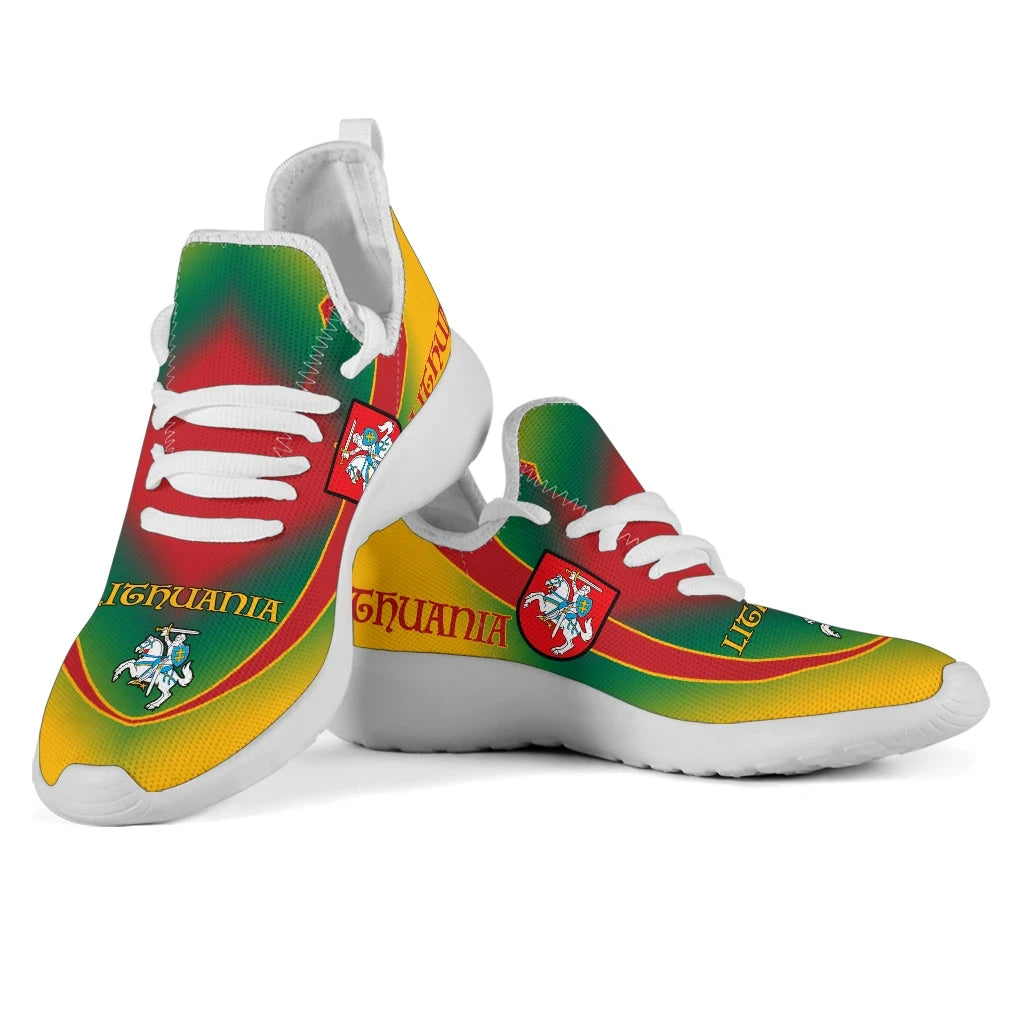 Lithuania Flag mesh_knit_Sneakers01 RLT6