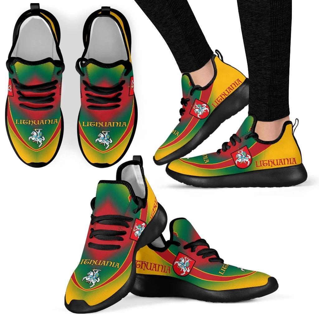 Lithuania Flag mesh_knit_Sneakers01 RLT6