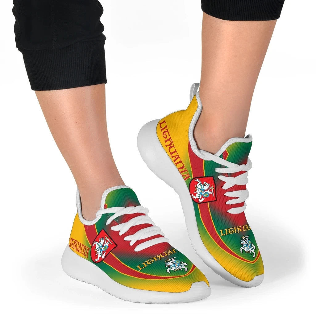 Lithuania Flag mesh_knit_Sneakers01 RLT6