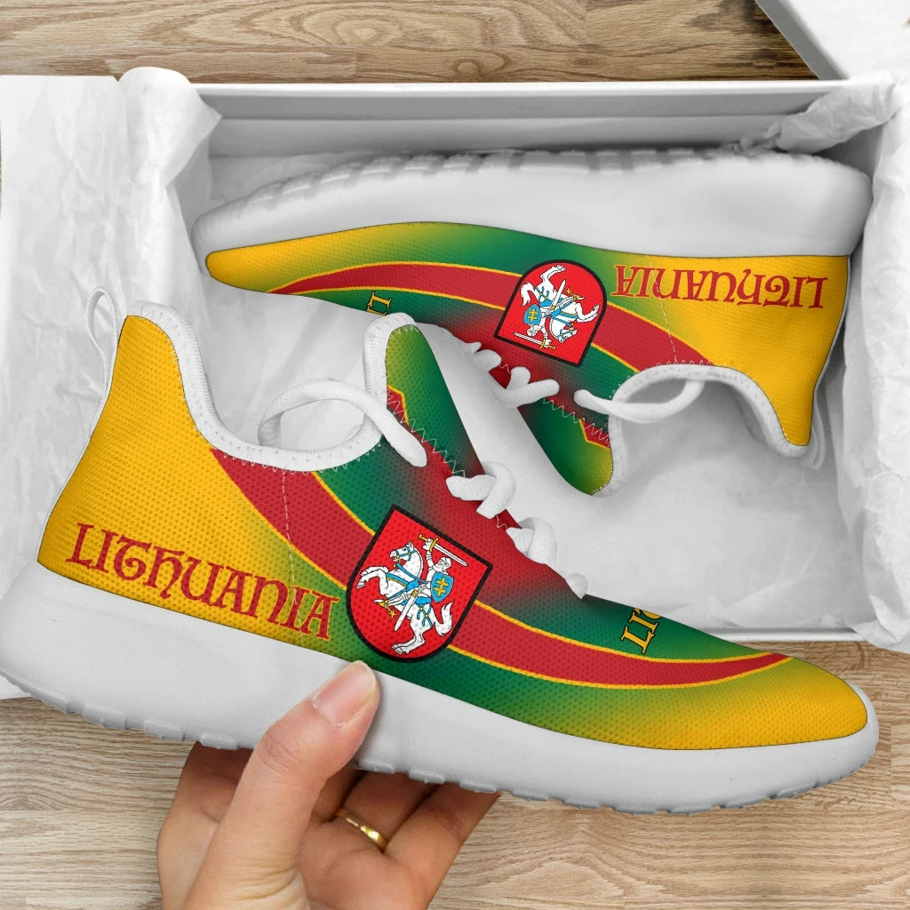 Lithuania Flag mesh_knit_Sneakers01 RLT6
