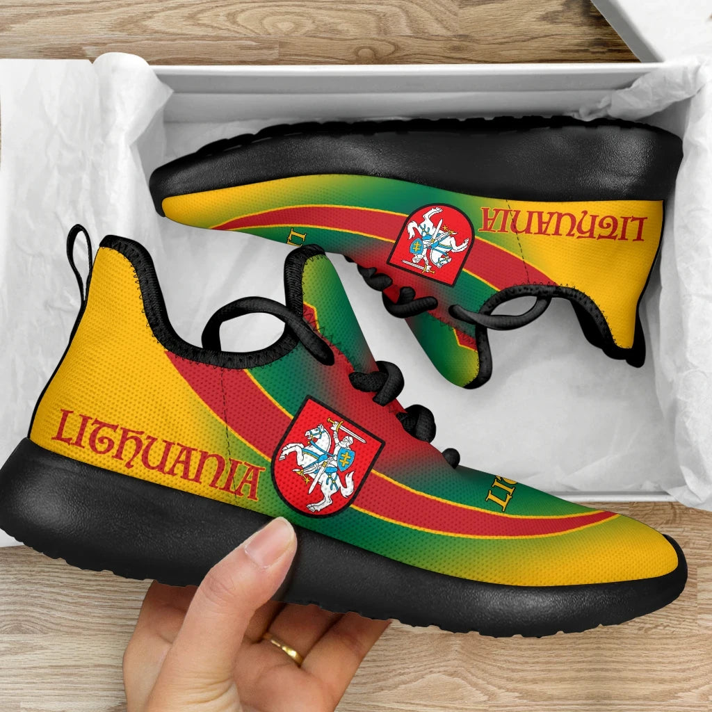 Lithuania Flag mesh_knit_Sneakers01 RLT6