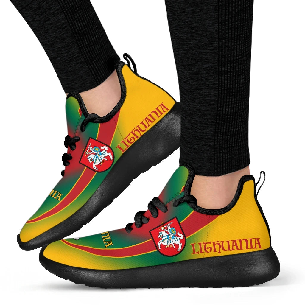 Lithuania Flag mesh_knit_Sneakers01 RLT6