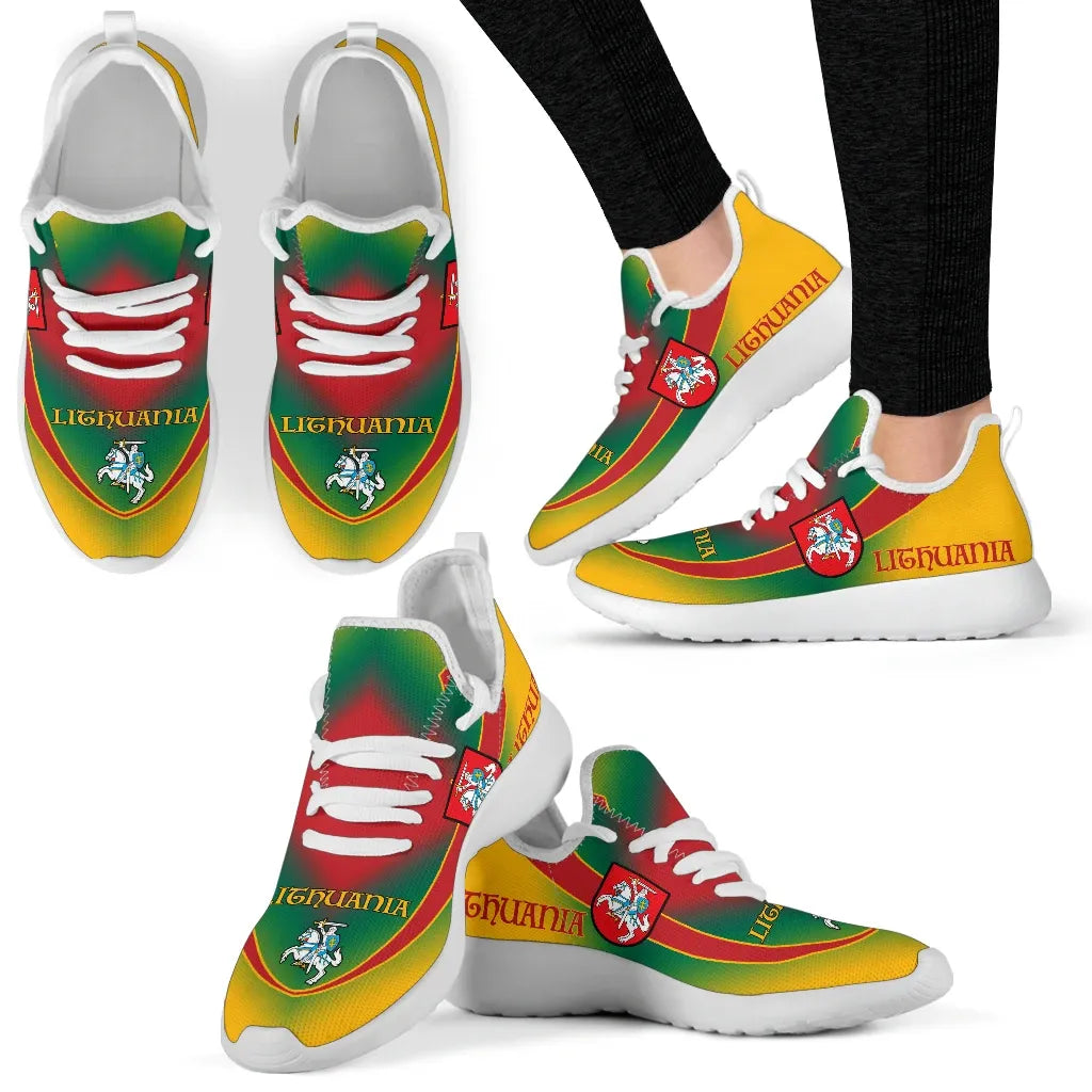 Lithuania Flag mesh_knit_Sneakers01 RLT6