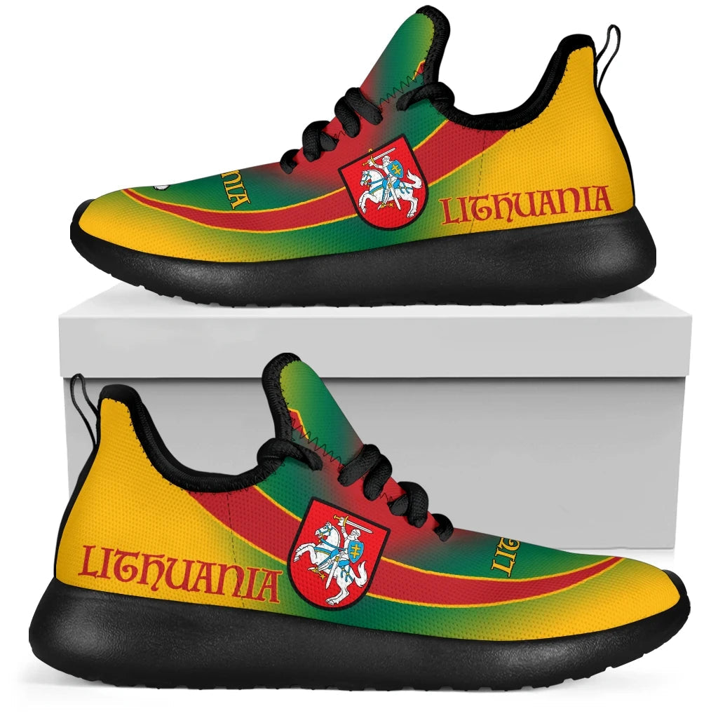 Lithuania Flag mesh_knit_Sneakers01 RLT6