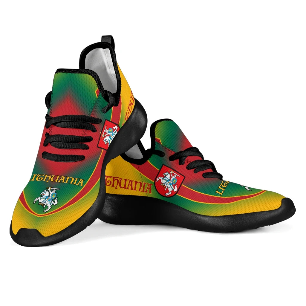 Lithuania Flag mesh_knit_Sneakers01 RLT6