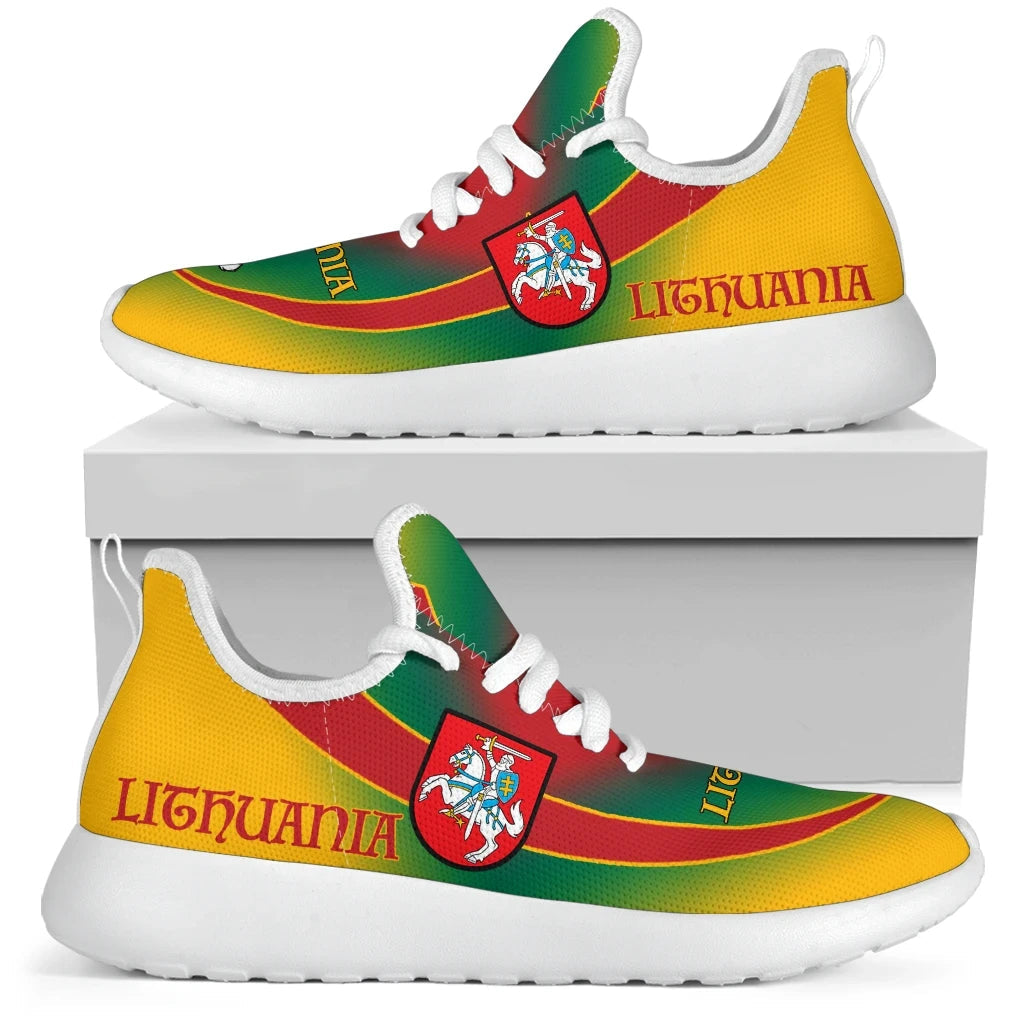 Lithuania Flag mesh_knit_Sneakers01 RLT6