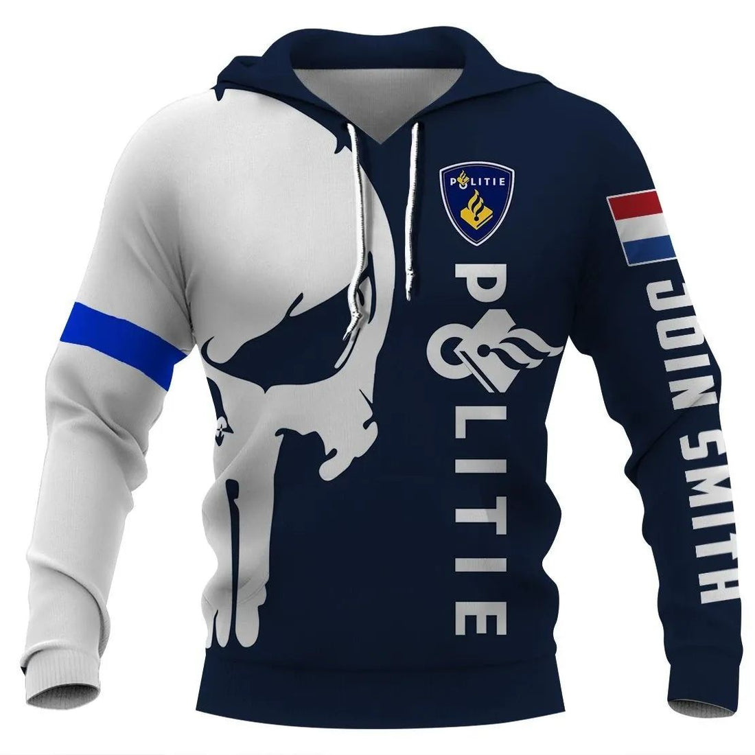 Custom Name Netherland Police 3D Full Printing RLT7