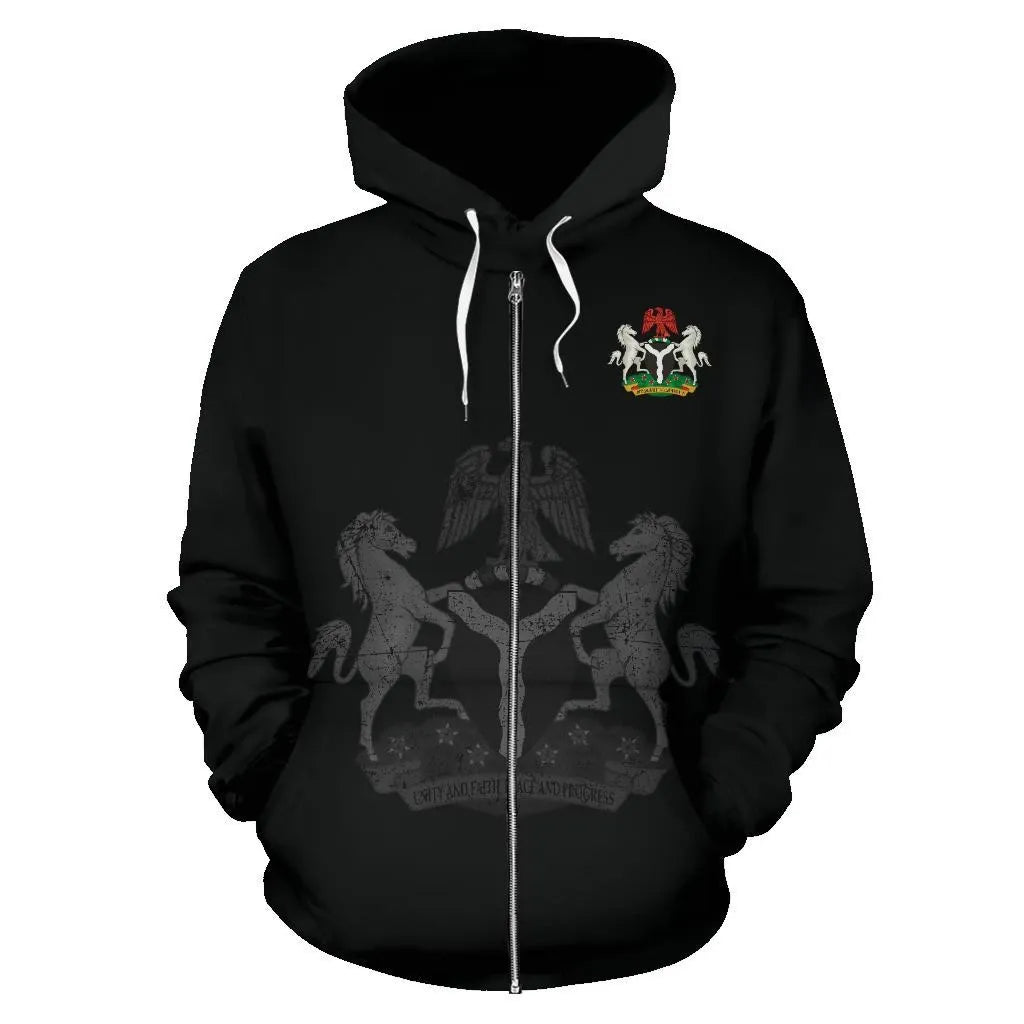 Nigeria Zipper Hoodie RLT8
