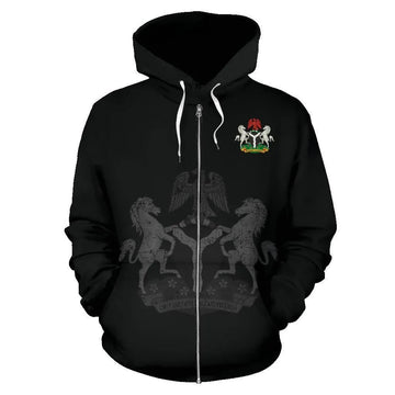 Nigeria Zipper Hoodie RLT8