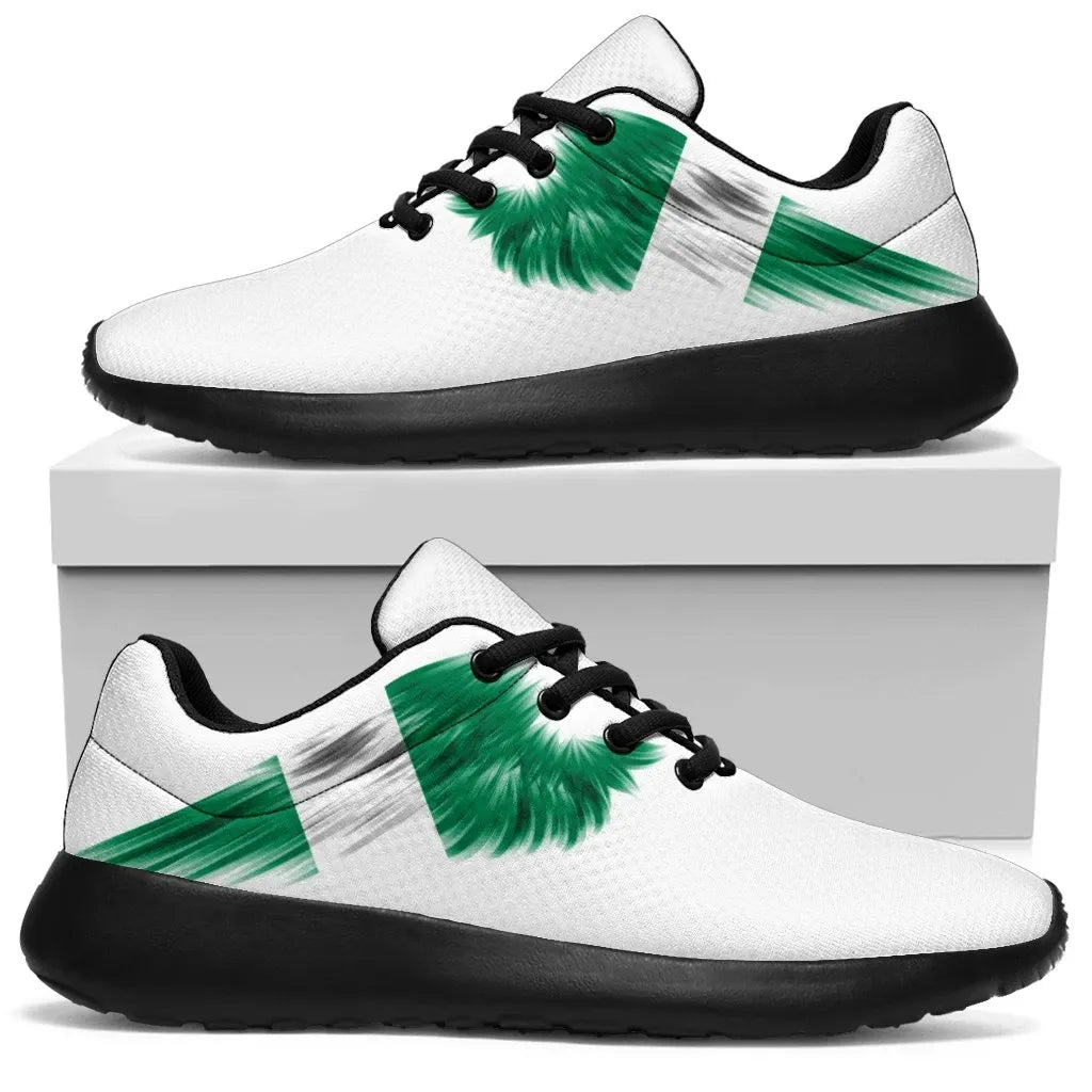 Nigeria Sneakers Wings Flag Womens/Mens RLT8