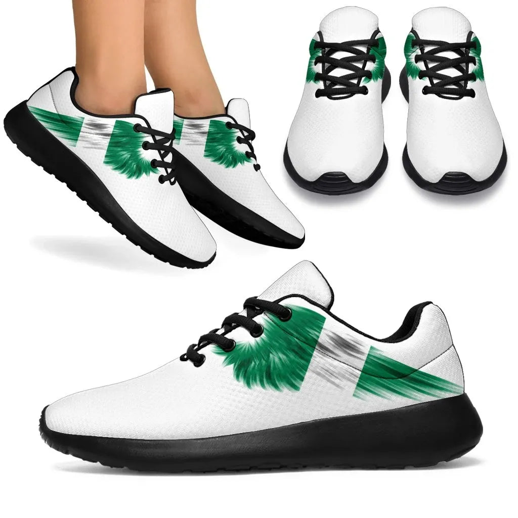Nigeria Sneakers Wings Flag Womens/Mens RLT8