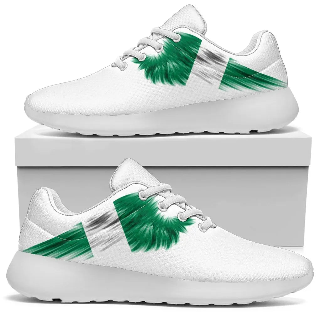 Nigeria Sneakers Wings Flag Womens/Mens RLT8