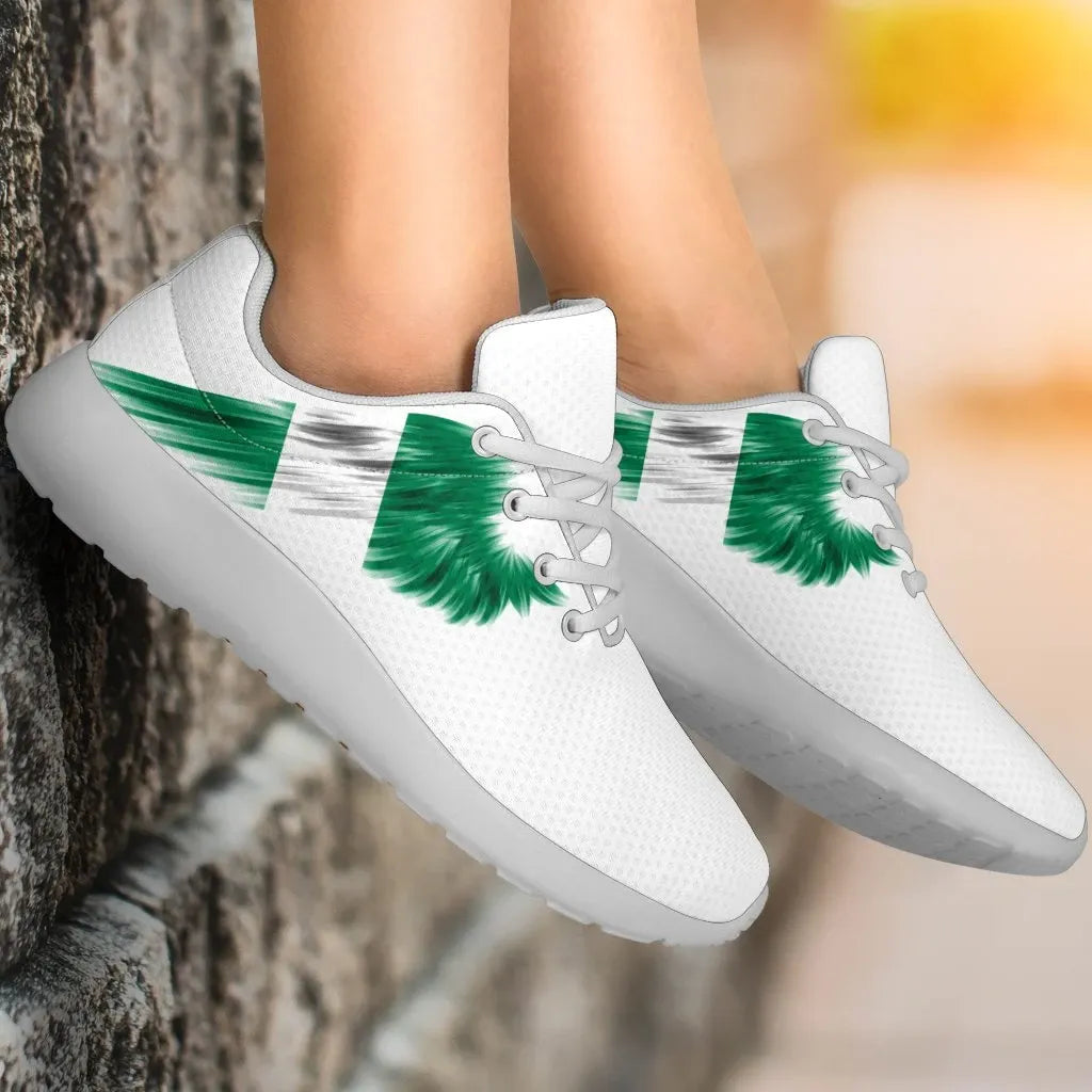 Nigeria Sneakers Wings Flag Womens/Mens RLT8