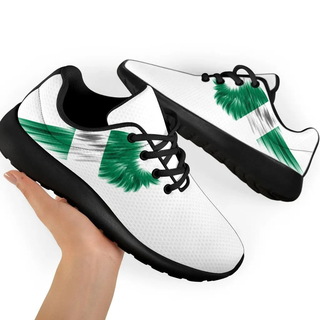 Nigeria Sneakers Wings Flag Womens/Mens RLT8