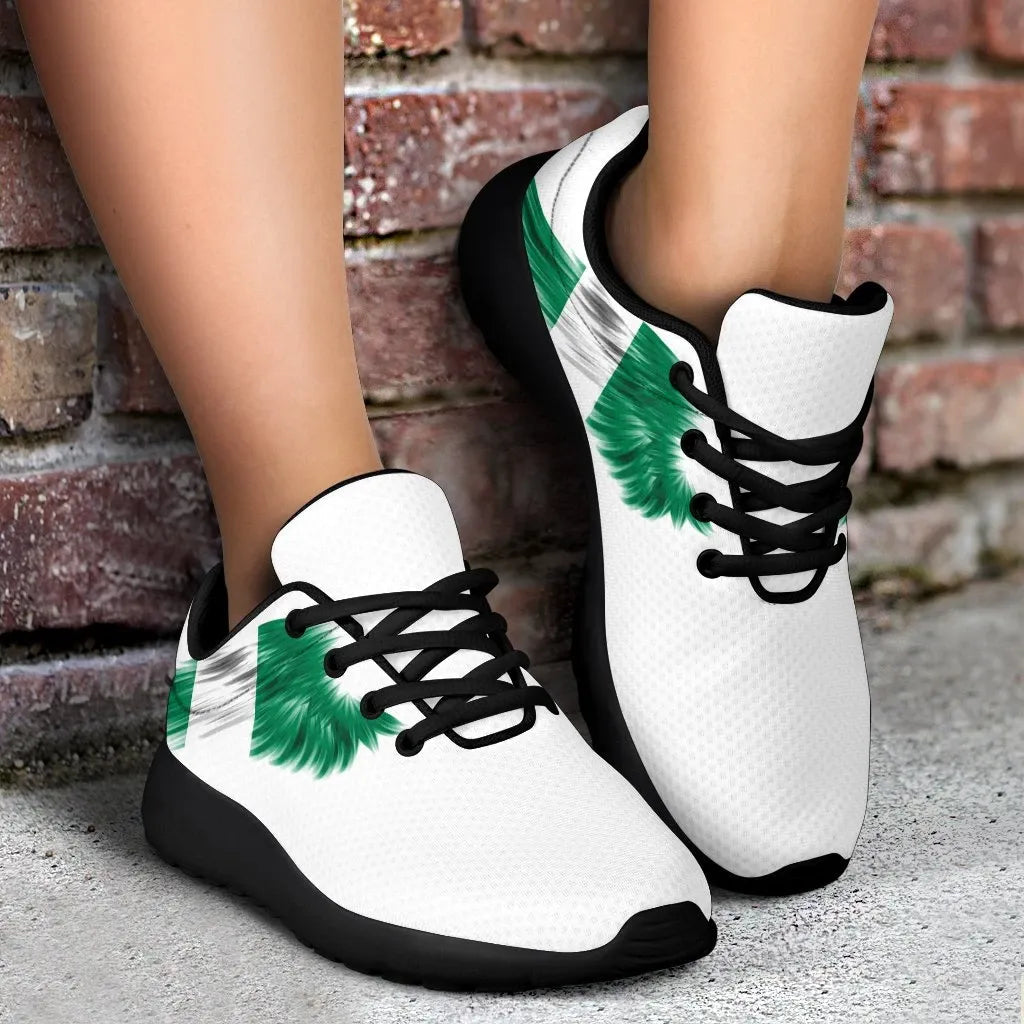Nigeria Sneakers Wings Flag Womens/Mens RLT8