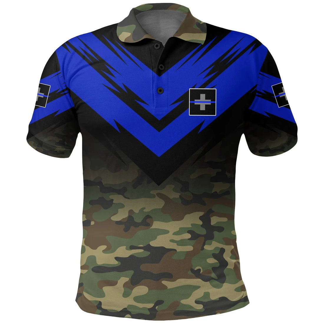 Switzerland Flag Polo Shirt Based Version Of The Thin Blue Line Symbol A25 RLT13