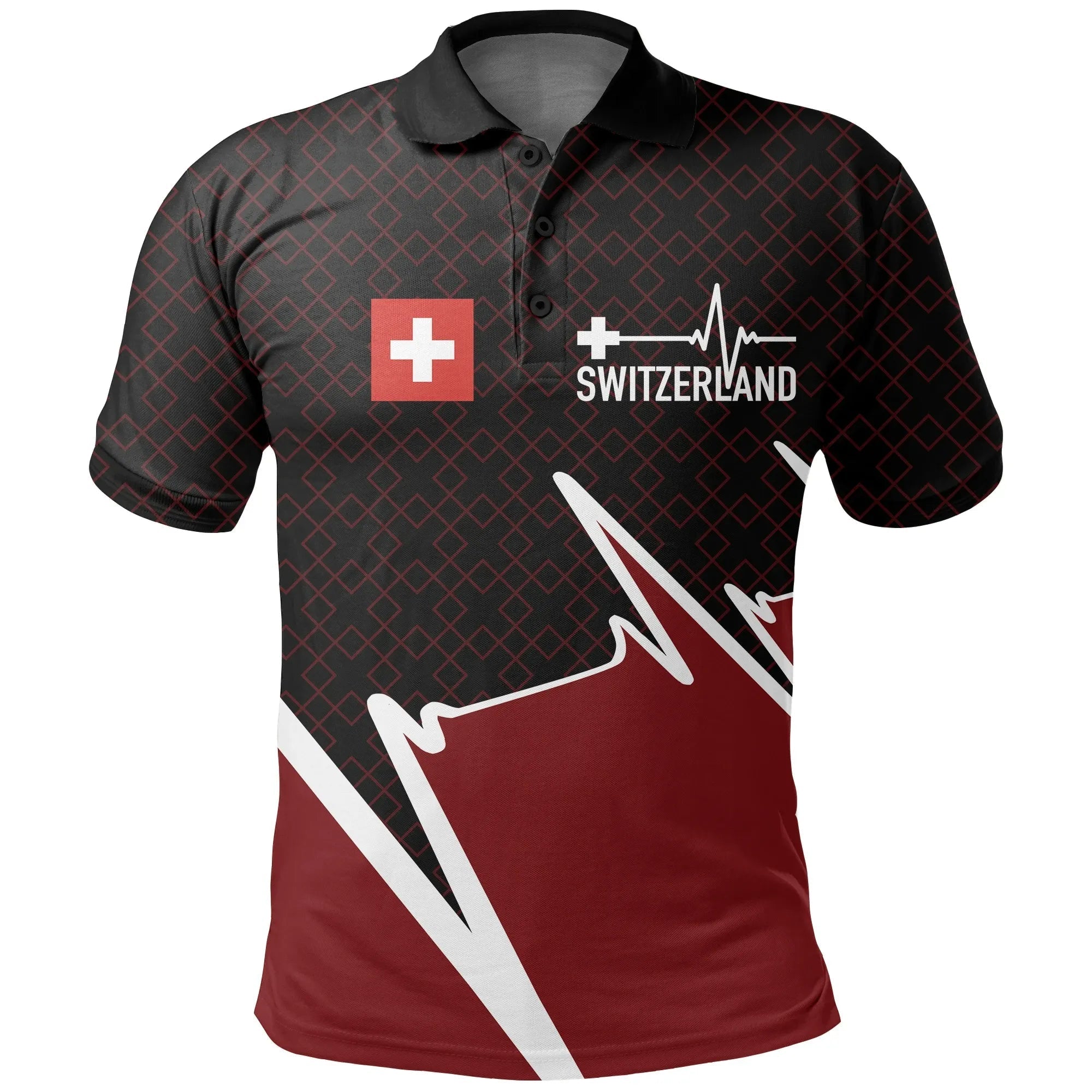Switzerland Polo Shirt Switzerland In My Heartbeat RLT13
