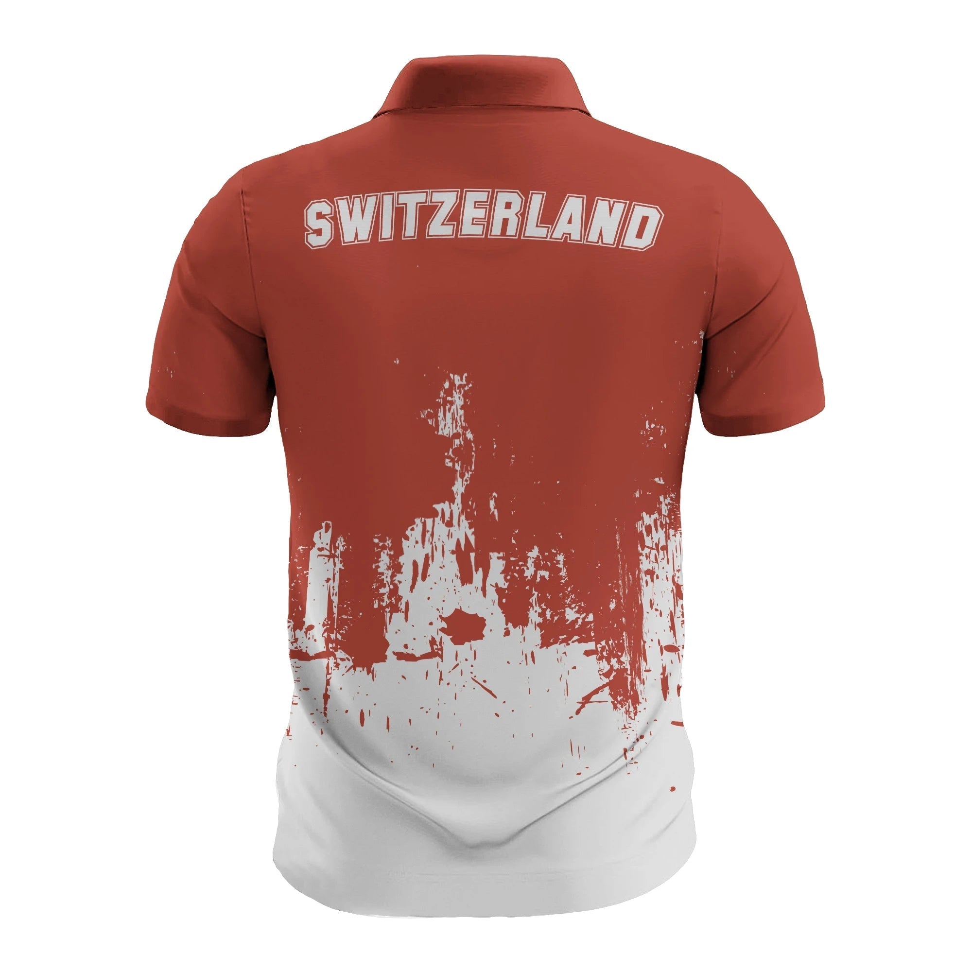 Switzerland Mens All Over Print Polo Shirt Model T55 RLT13