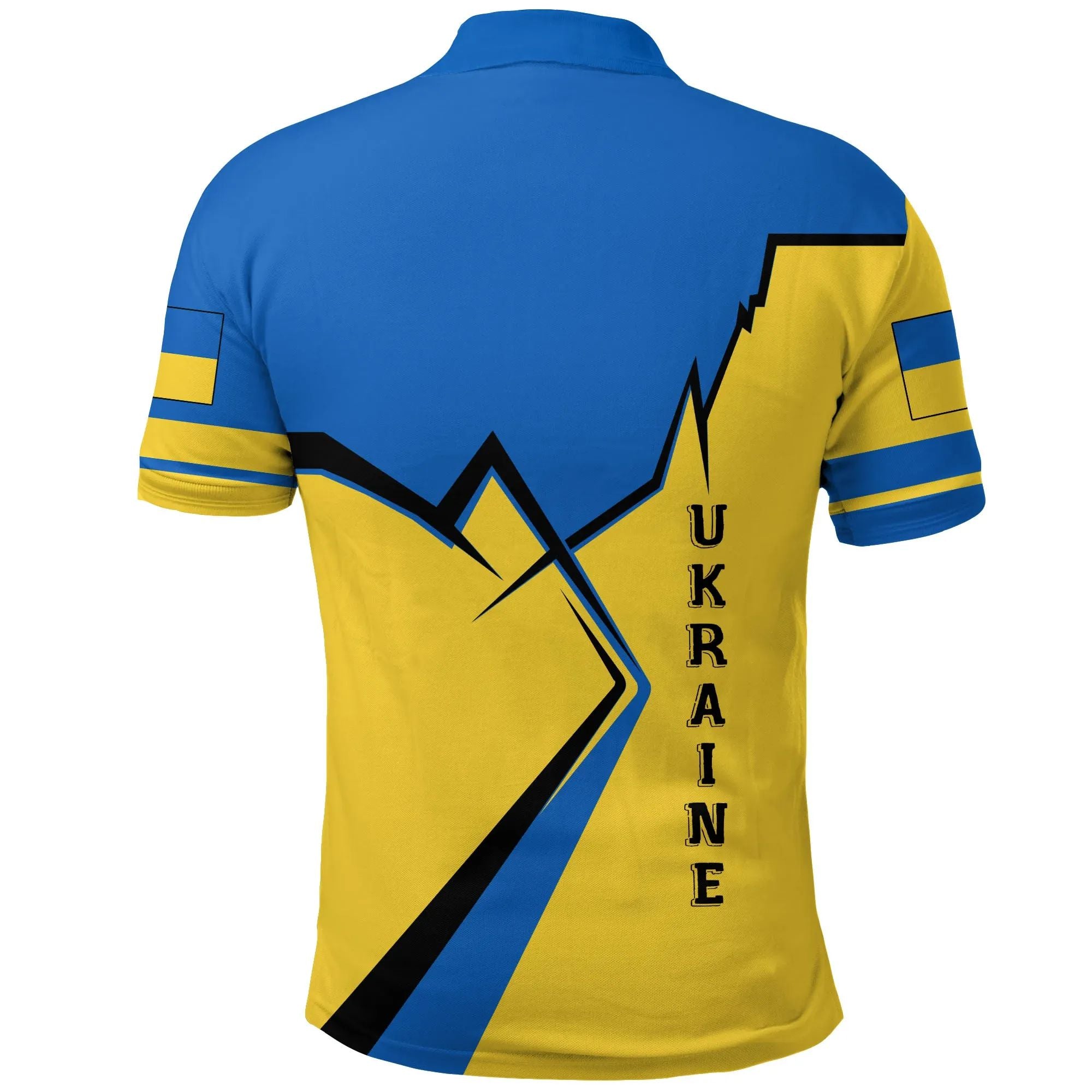 Ukraine Polo Shirt Lightning RLT7