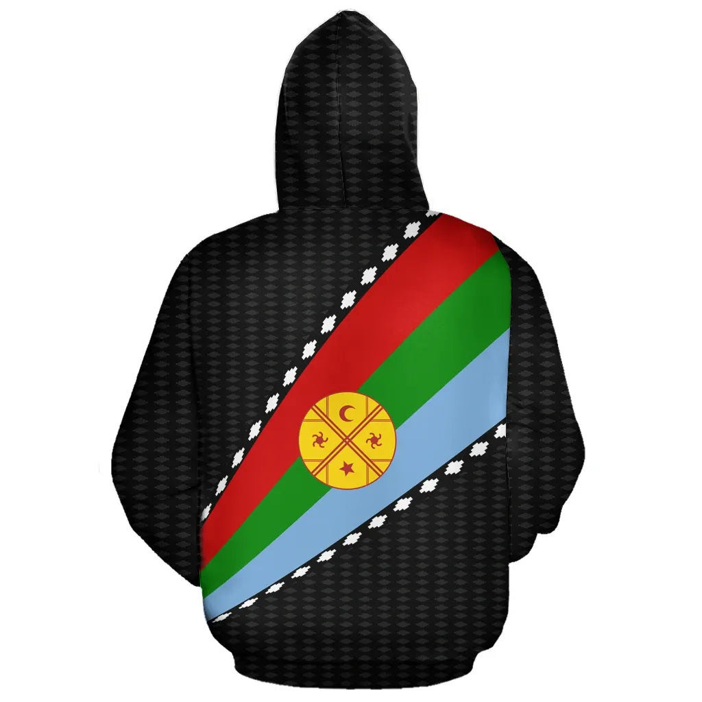 Mapuche Hoodie Pullover Flag Style