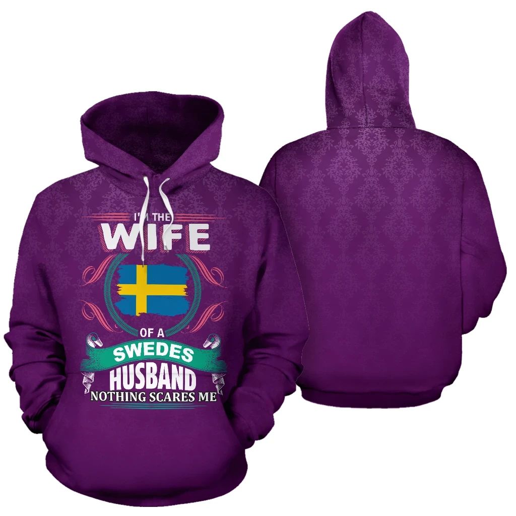 Sweden The Wife Of A Swedes Husband Hoodie RLT7