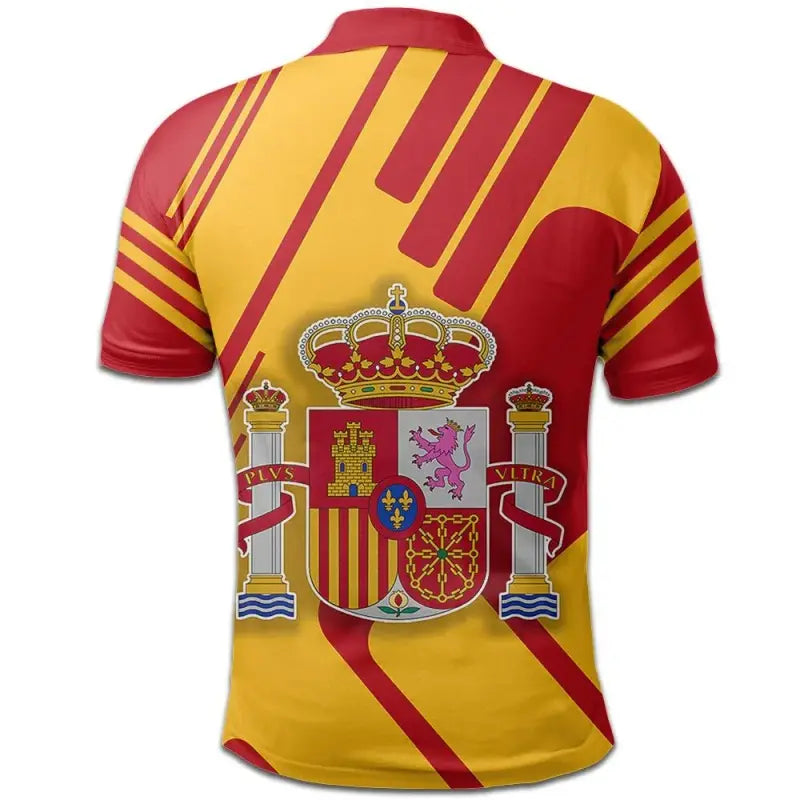 Spain Polo Shirt Coat Of Arms Rockie RLT12