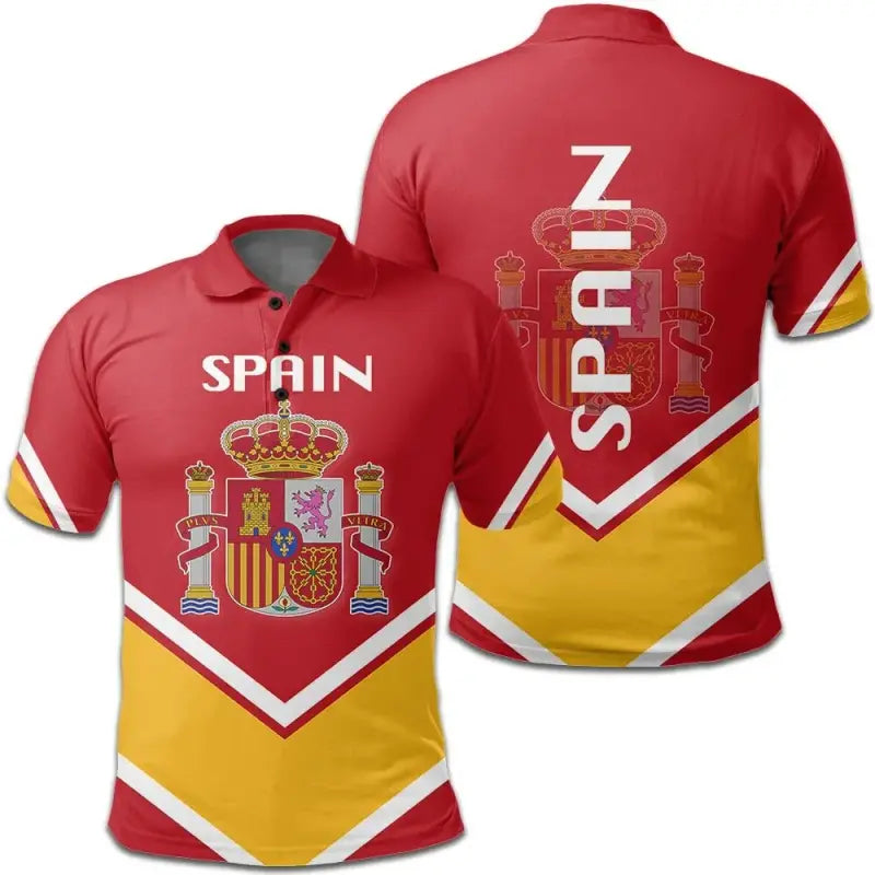 Spain Coat Of Arms Polo Lucian Style RLT12
