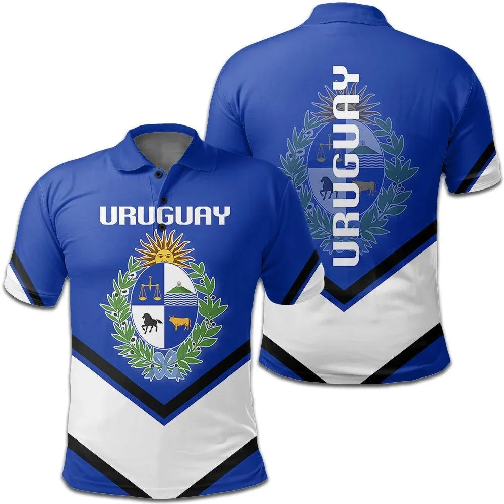 Uruguay Coat Of Arms Polo Lucian Style RLT6