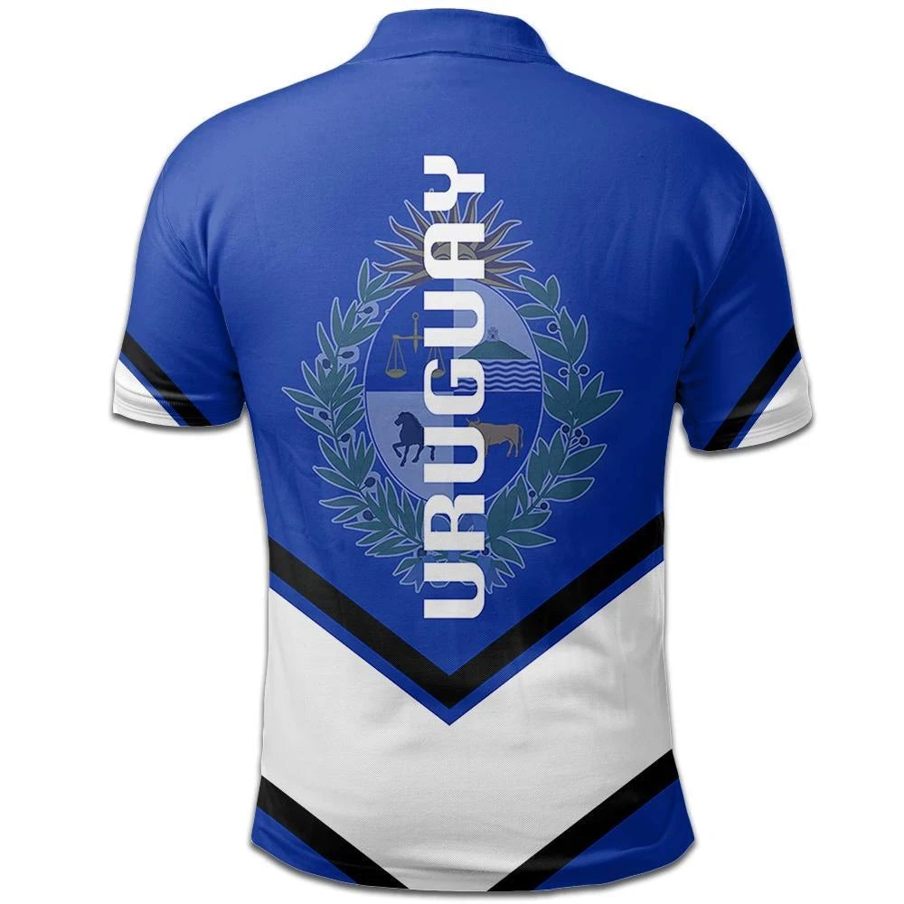 Uruguay Coat Of Arms Polo Lucian Style RLT6